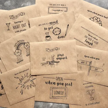 💌Set of Open When Envelopes(22pcs)-long distance relationship gift