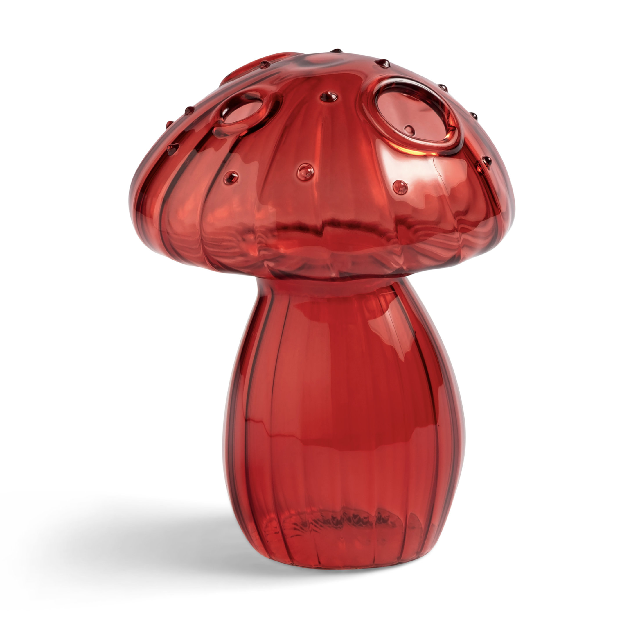 Delicate Mushroom Glass Bud Vases