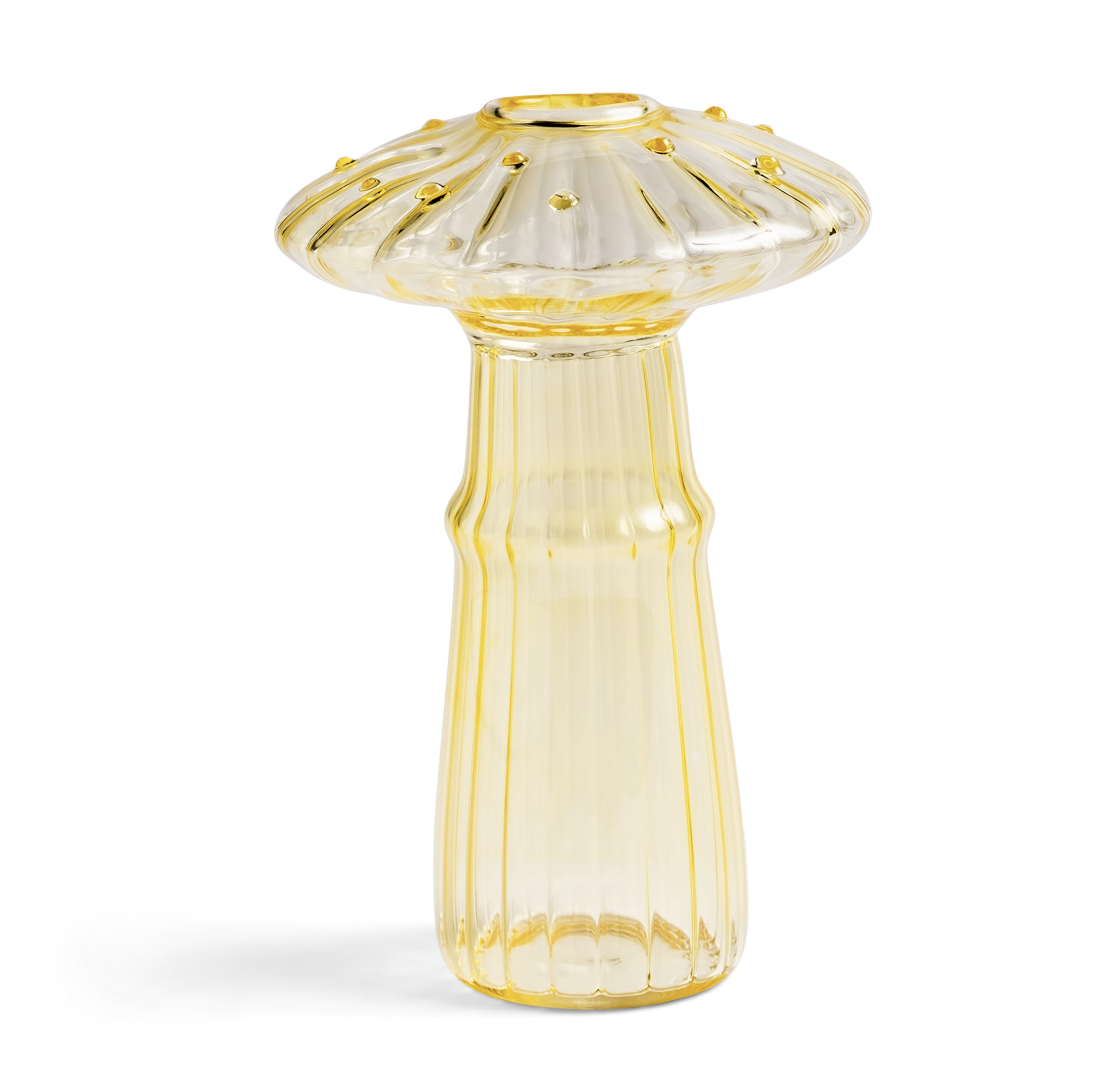 Delicate Mushroom Glass Bud Vases