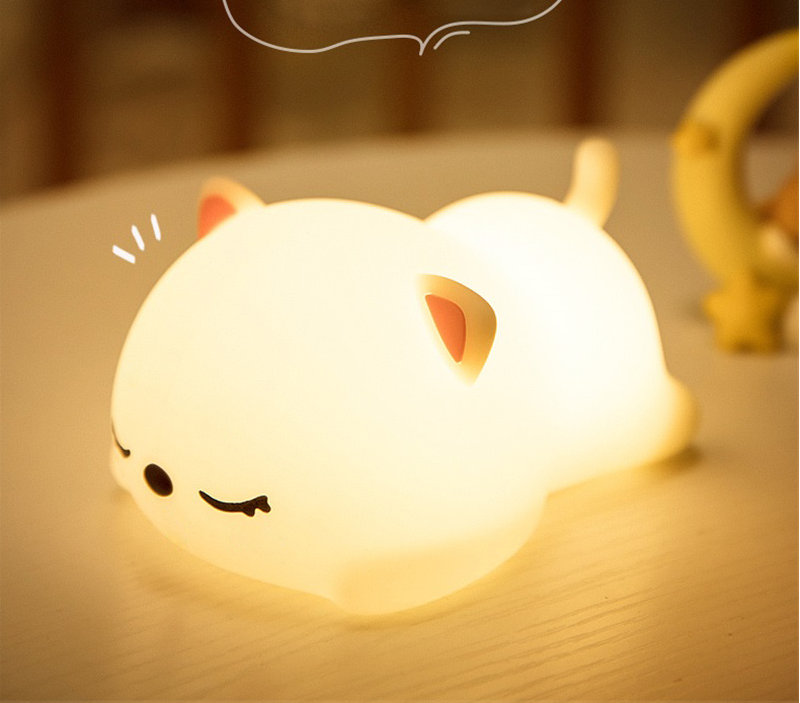 🔥Colorful Cat LED Dimming Night Light😺