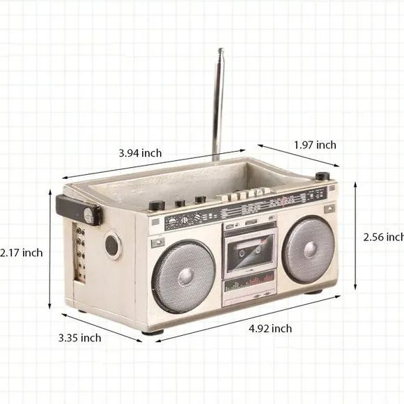 Quirky Tape Recorder Shaped Planter - The Perfect Home For Small Plants