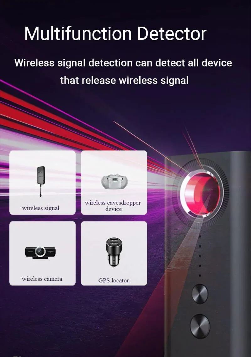 🔥Hidden Camera and GPS Tracker Detector