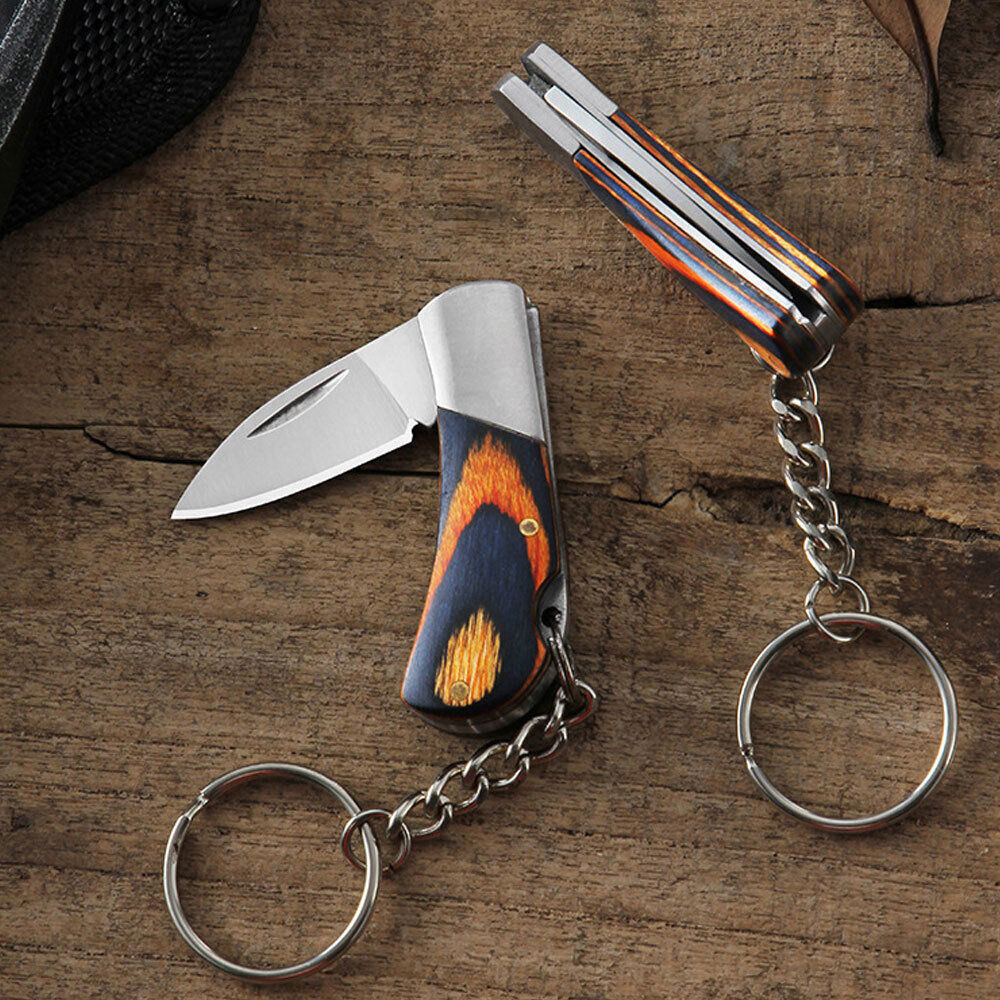 Mini Folding Knife Key Chain