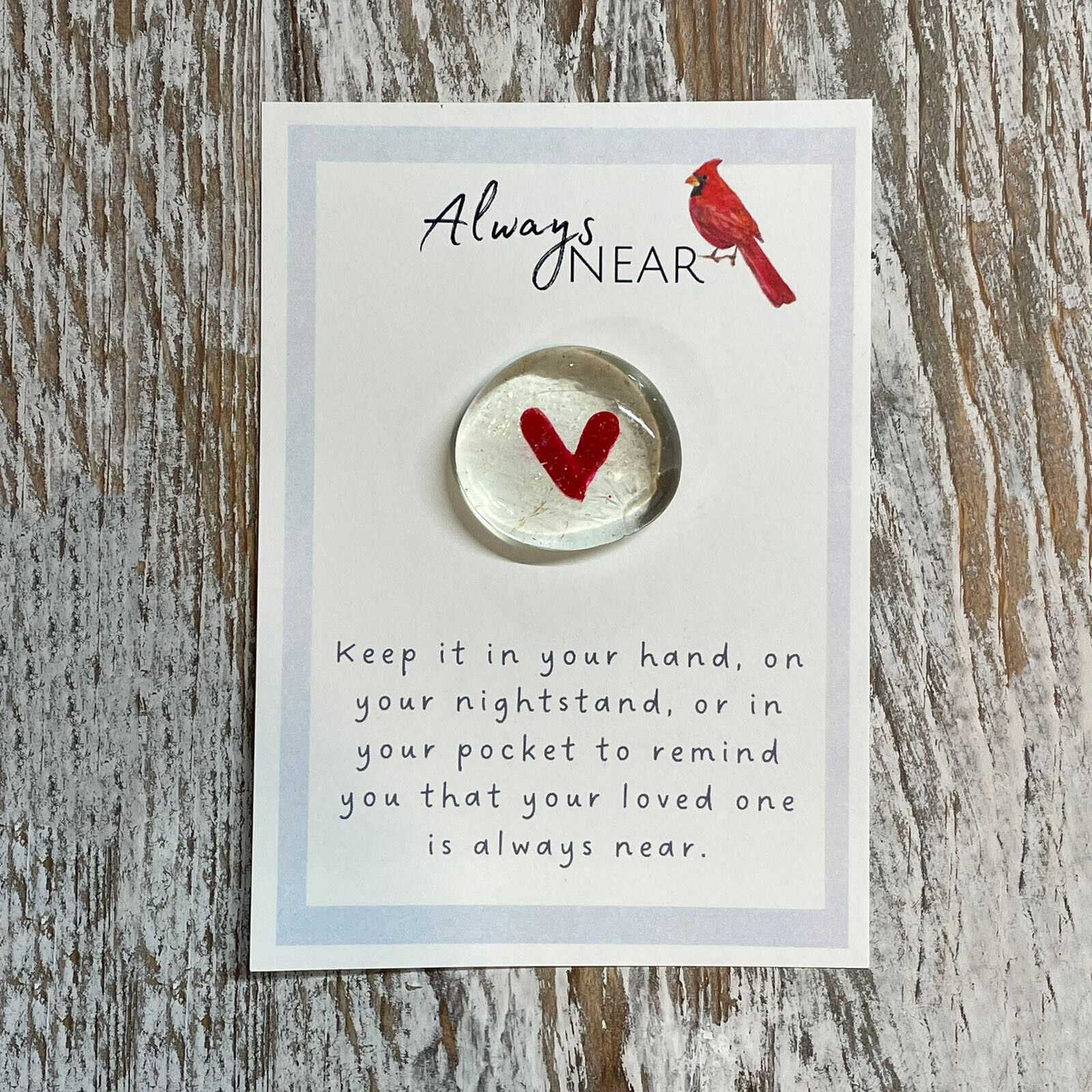 Always Near Glass Gem Angelversary Remembrance Gift Condolence Gift Lo