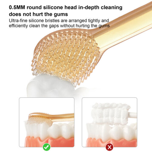 👶Baby Silicone Toothbrush - Specially Designed for Babies Aged 0-18 Months