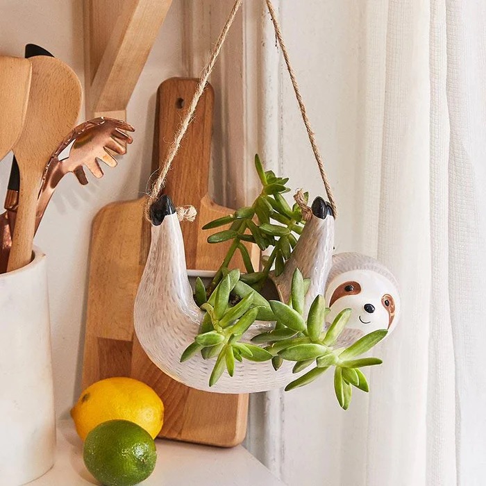 Sloth Hanging Planter