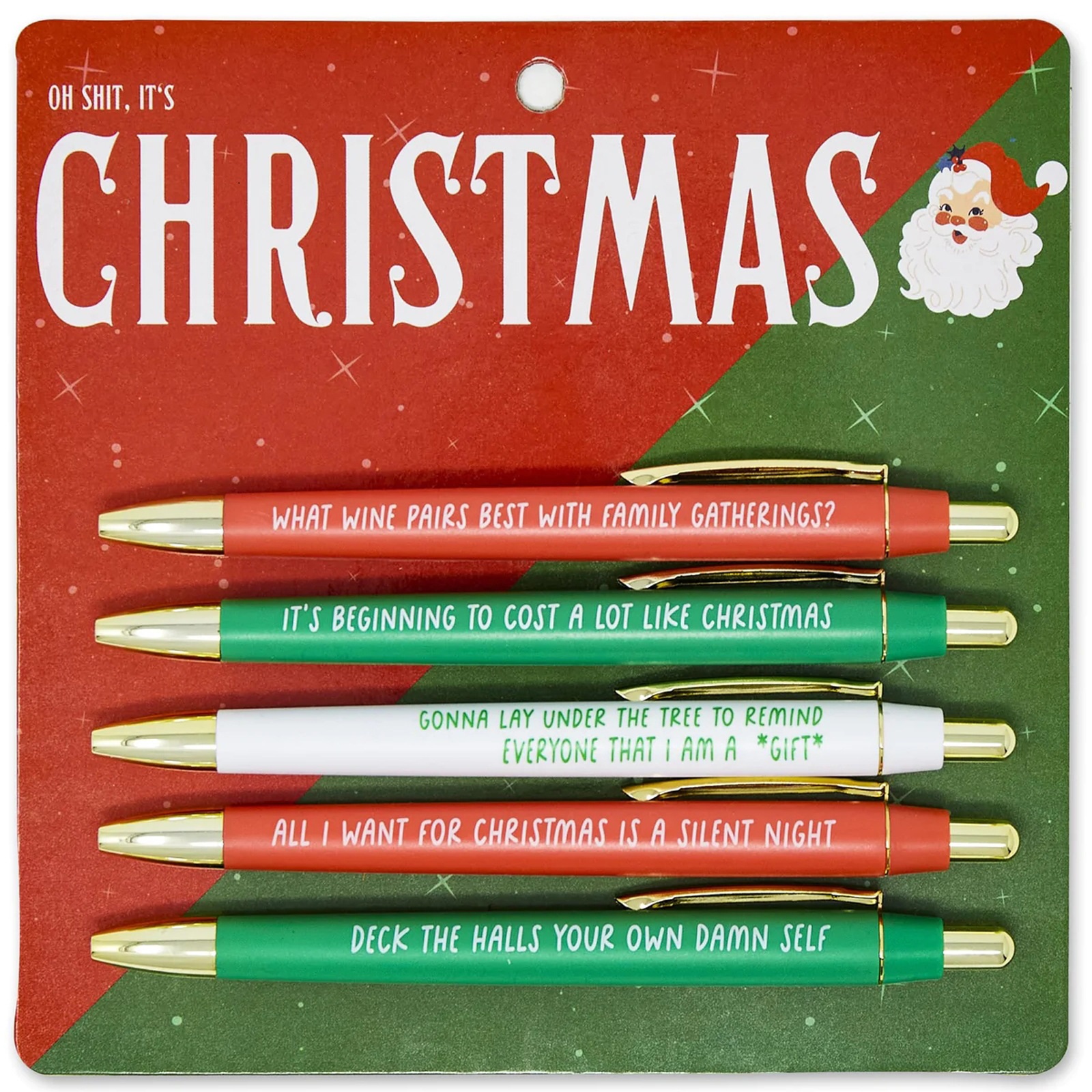 Oh Shit It's Christmas Pen Set