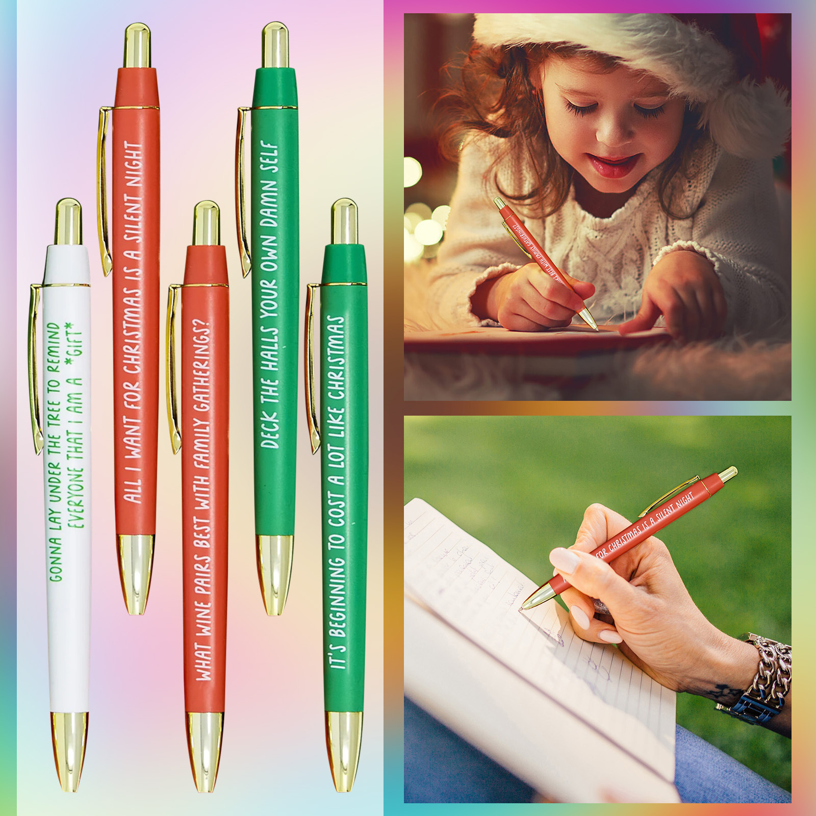 Oh Shit It's Christmas Pen Set