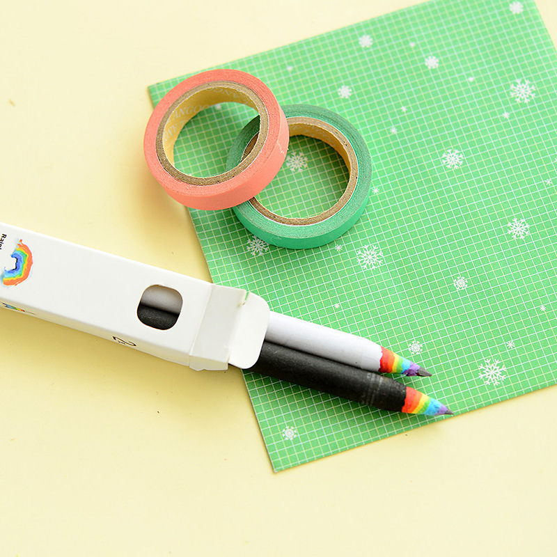 Rainbow Pencils - Recycled Paper Pencil Set For Unique Stationery Addicts