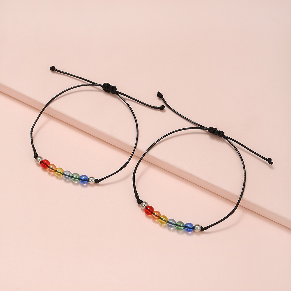 🌈2pcs rainbow card bracelet