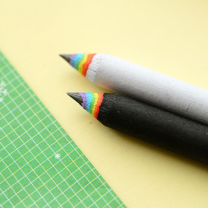 Rainbow Pencils - Recycled Paper Pencil Set For Unique Stationery Addicts