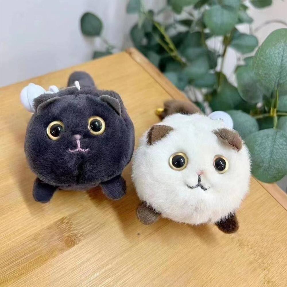 Wagging Tail Kitty Plush Doll Keychain