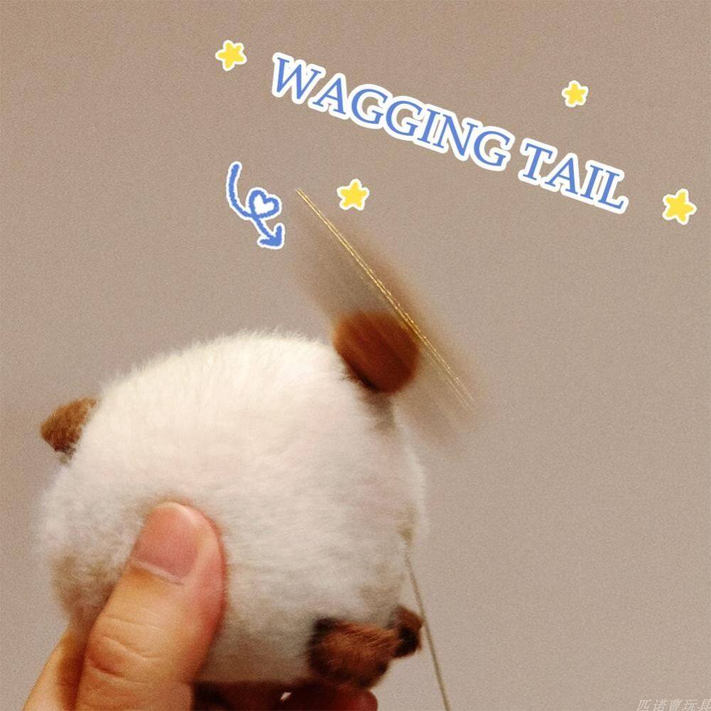 Wagging Tail Kitty Plush Doll Keychain
