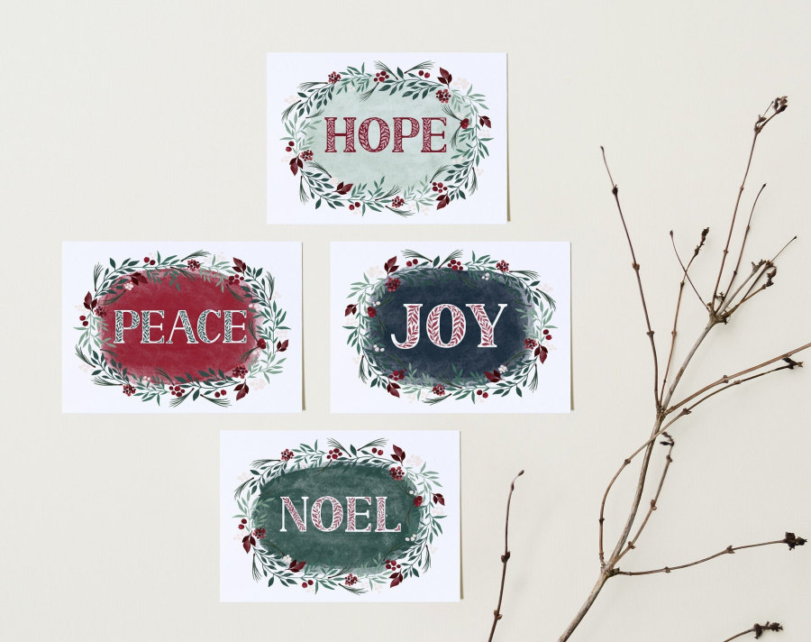 🎄Colourful Christmas cards🎁