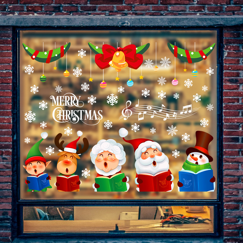 Deck Your Windows with Festive Cheer - Christmas Window Stickers Set