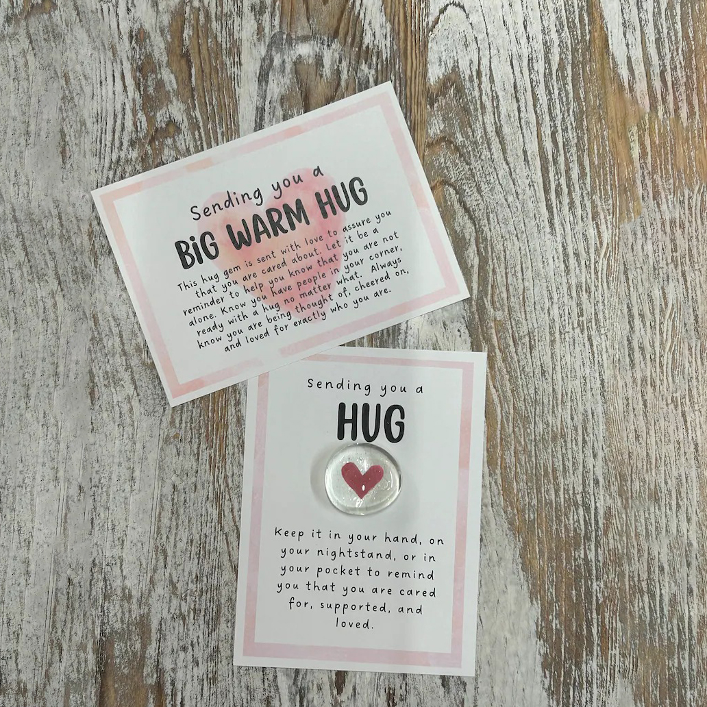 袖珍代币玻璃宝石 - 想念你的礼物