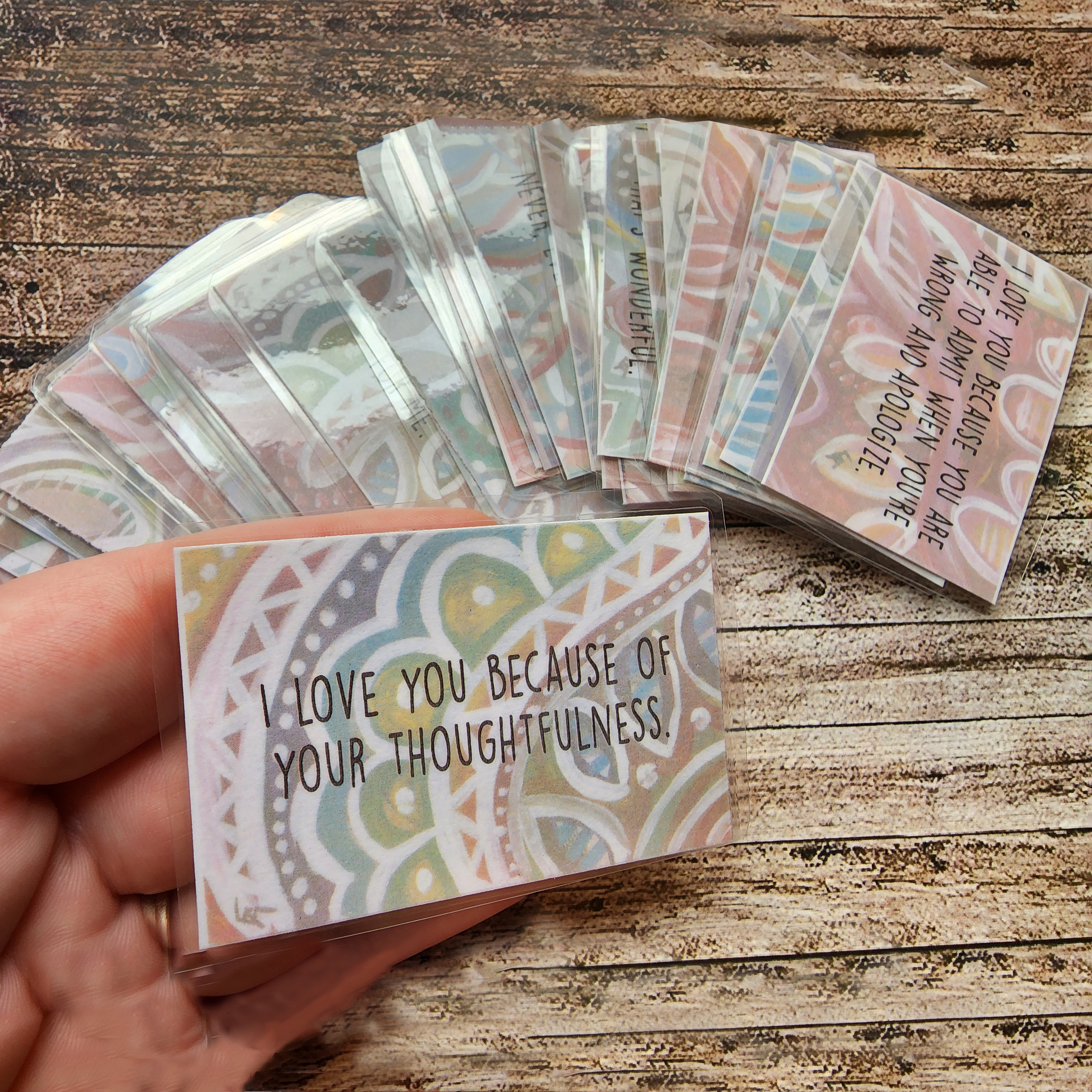 ❤️I Love You Because Box- Reasons Why I Love You(1 Set of 36 Sheets)