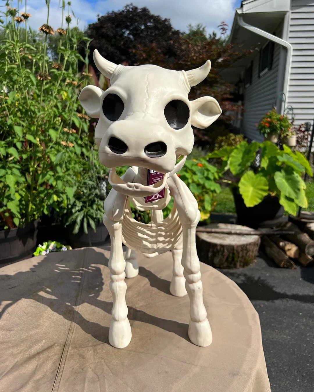 Halloween Skeleton Cow & Horse Decorative Prop