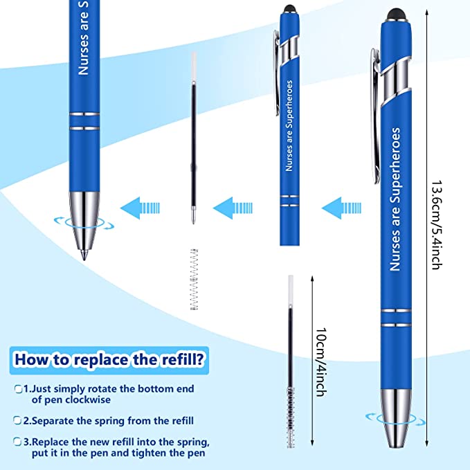 10 PCS Ballpoint Funny Pens Nurse/Doctor Verse (Black Ink)