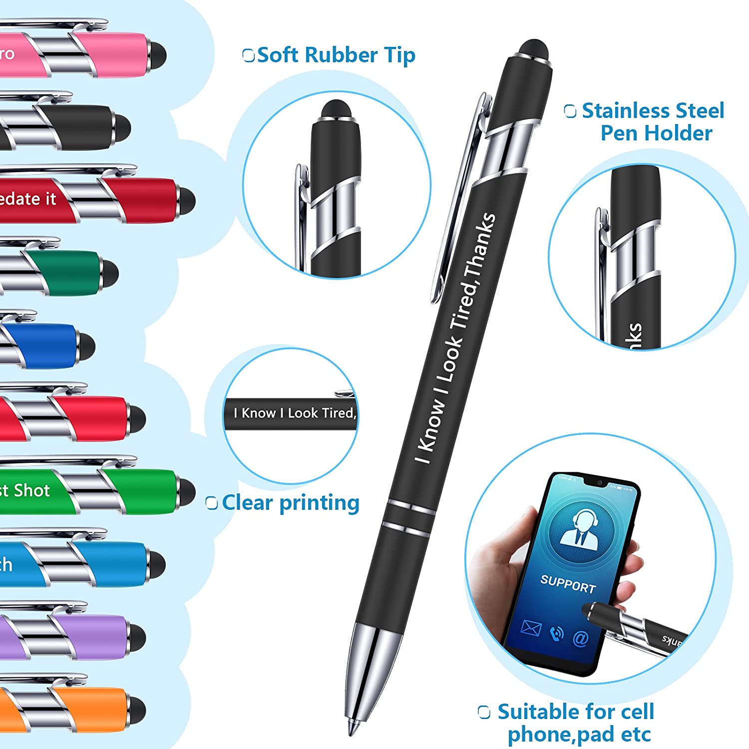 10 PCS Ballpoint Funny Pens Nurse/Doctor Verse (Black Ink)