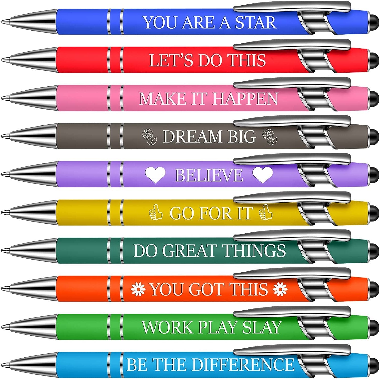 10pcs Funny Office Ballpoint Pens(Black Ink)