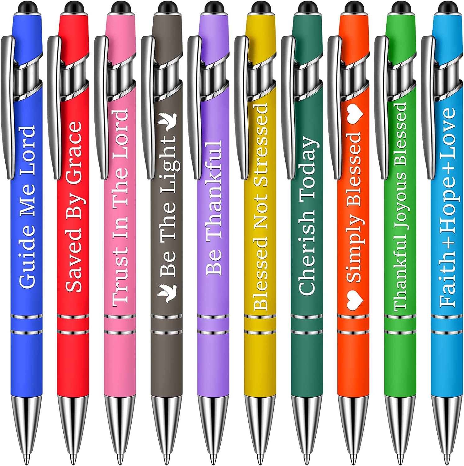 10pcs Funny Office Ballpoint Pens(Black Ink)