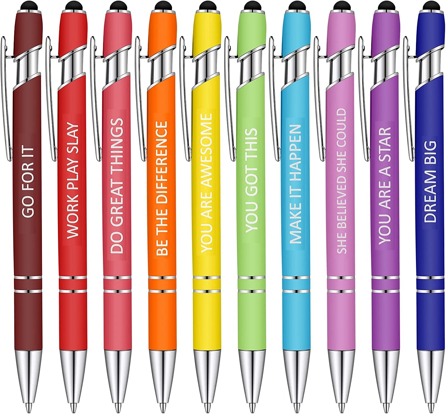 10pcs Funny Office Ballpoint Pens(Black Ink)