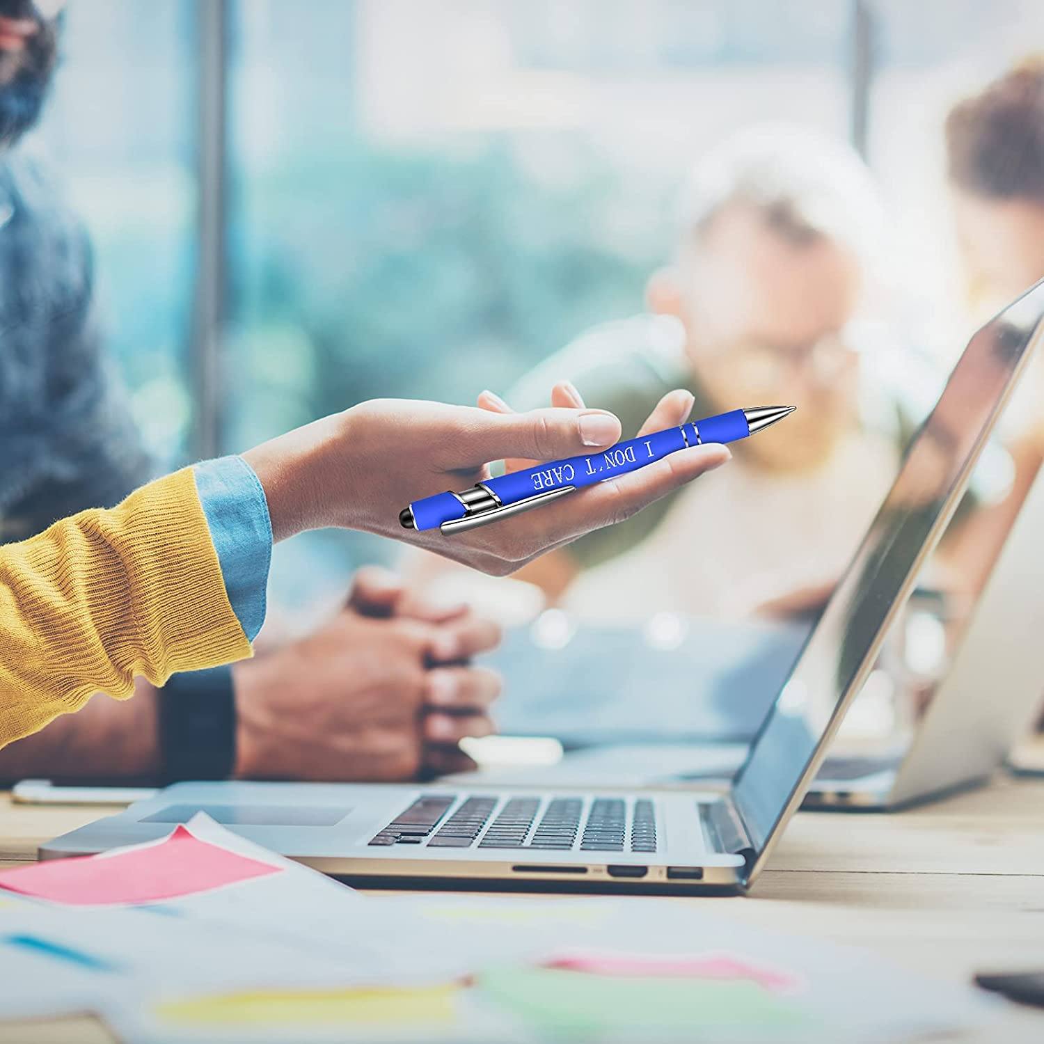 10pcs Funny Office Ballpoint Pens(Black Ink)