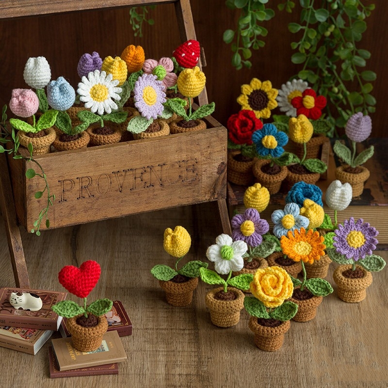 【Mother's Day Special 50% Off】Handmade knitted flowers