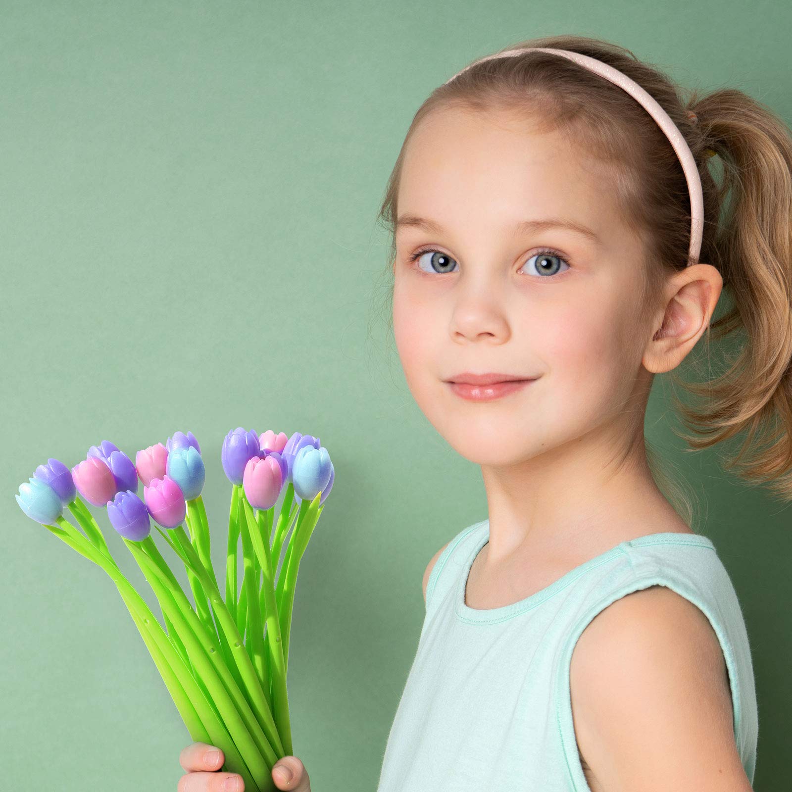 Color-changing tulip ballpoint pens(set of 6)