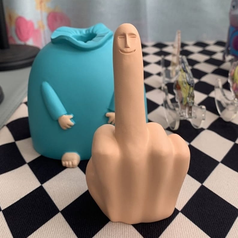 Funny Middle Finger Statue
