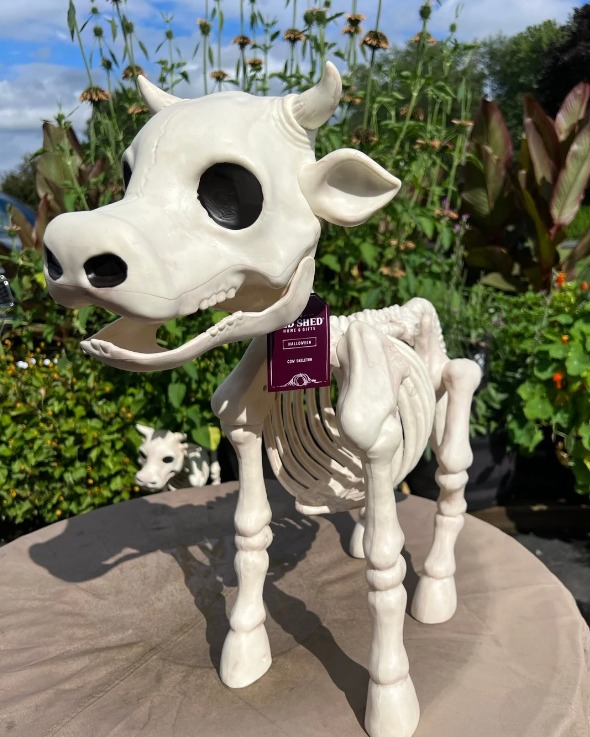 Halloween Skeleton Cow & Horse Decorative Prop
