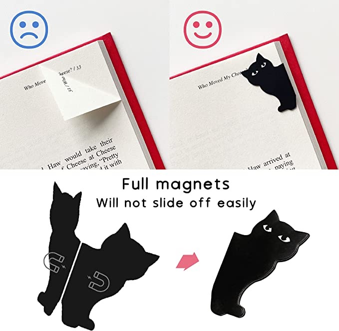 Cute Cat Magnetic Bookmarks