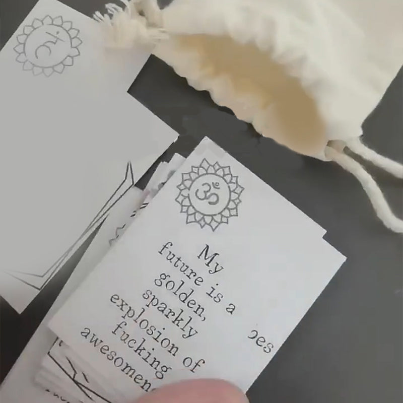 Funny Affirmation Card Gift With Storage Pouch