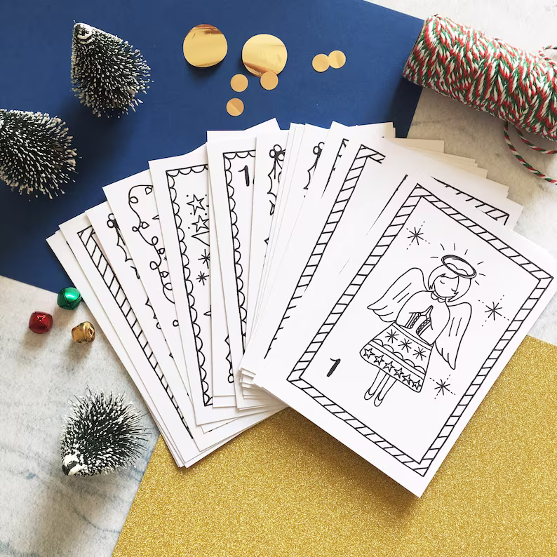 🎨Coloring Christmas Advent Calendar🎄