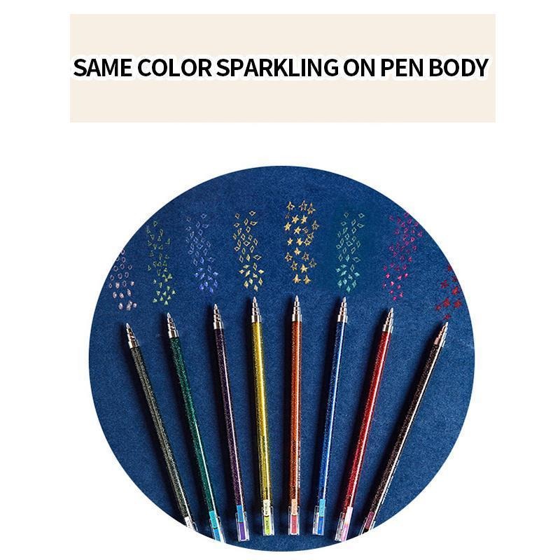 Juice Color Gelly Roll Gel Pens- Blingbling Sparkle（Set of 8）
