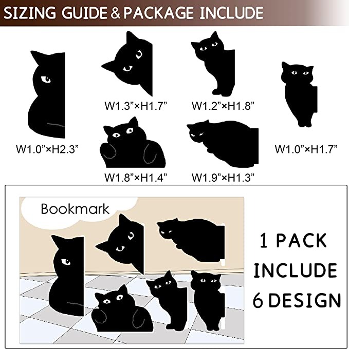 Cute Cat Magnetic Bookmarks