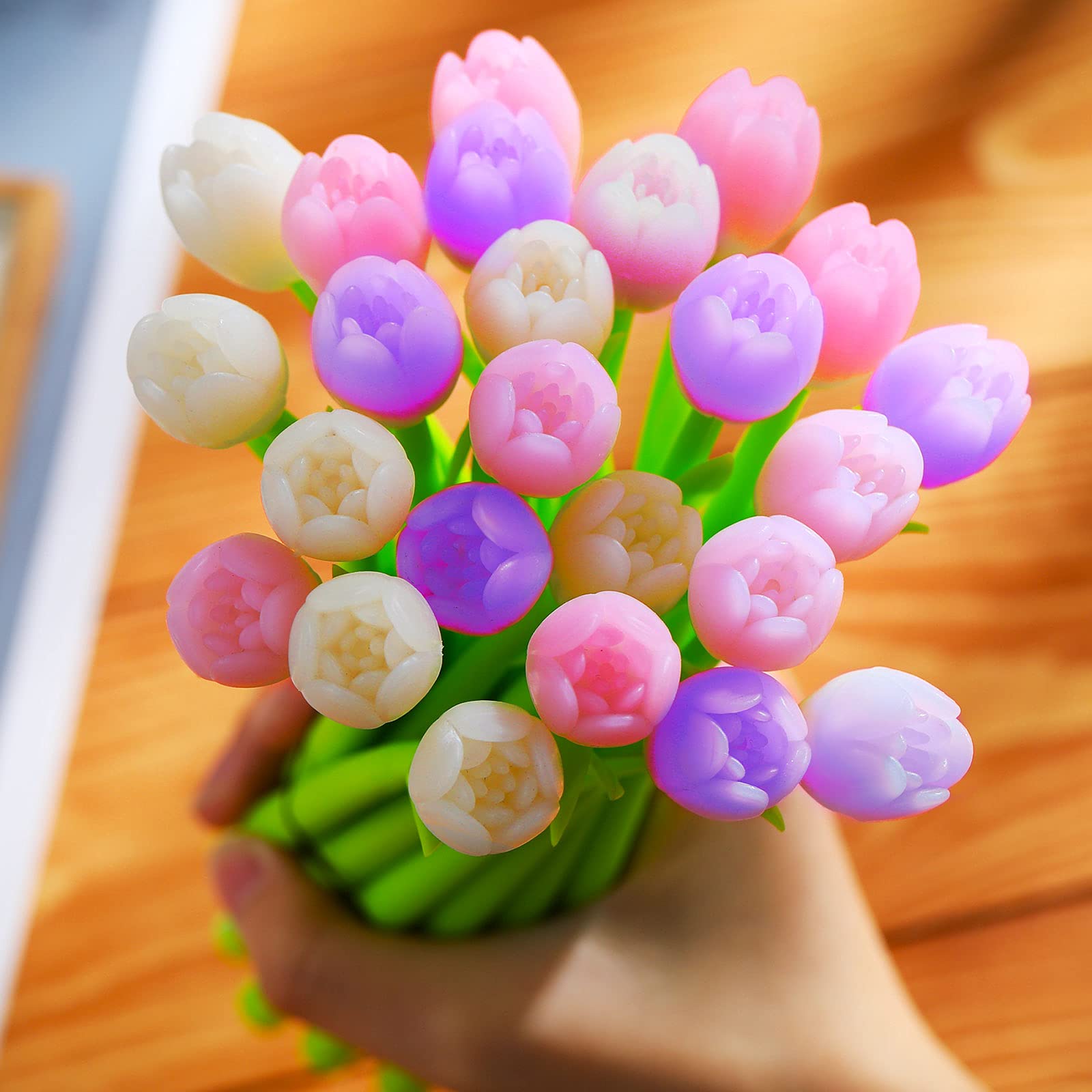 Color-changing tulip ballpoint pens(set of 6)