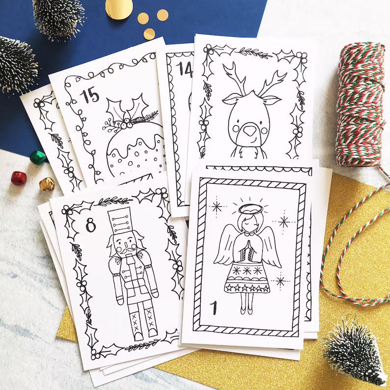 🎨Coloring Christmas Advent Calendar🎄
