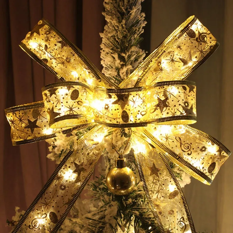 🎄CHRISTMAS RIBBON FAIRY LIGHTS