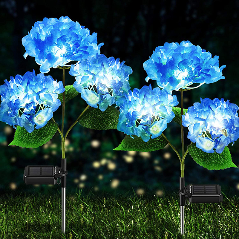 Solar Hydrangea Flower Lights