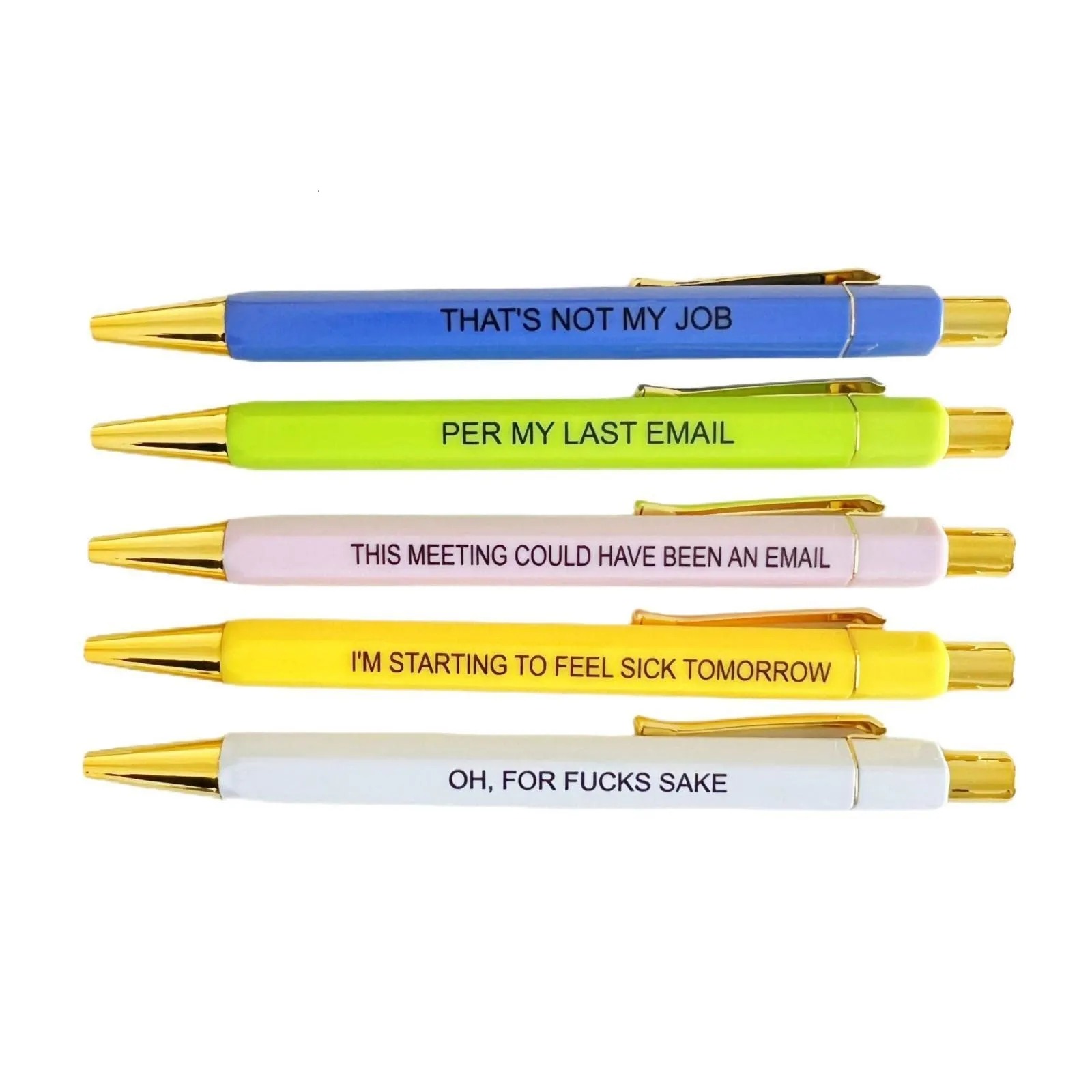 Mementofor Motivational Badass Pen Set, Funny Pens Swear Word Daily Pen Set  for Women, Motivational Pens For Badass Babes, Inspirational Pens Funny