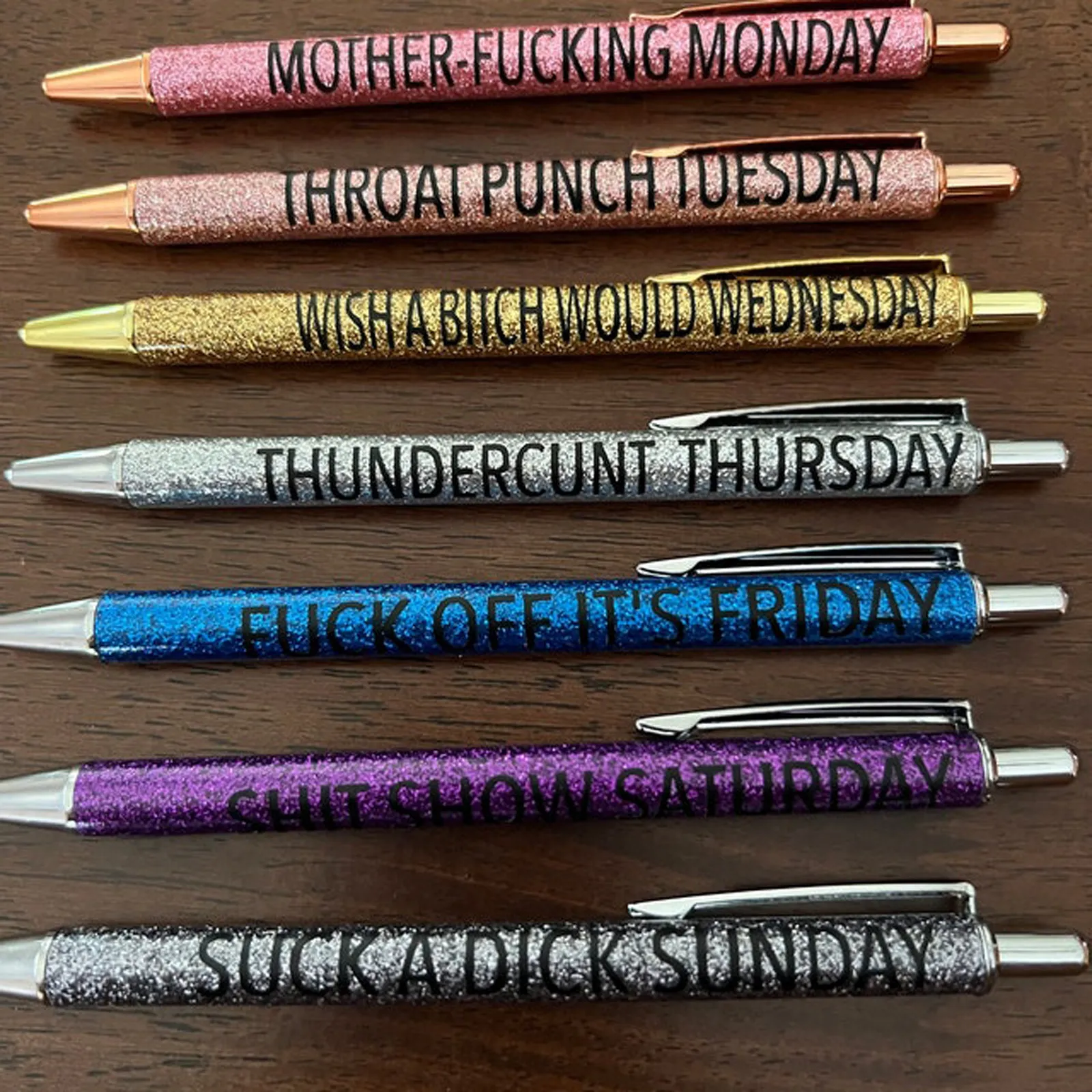 🖊️Colored Glitter Pen Set for Sarcastic Souls😏