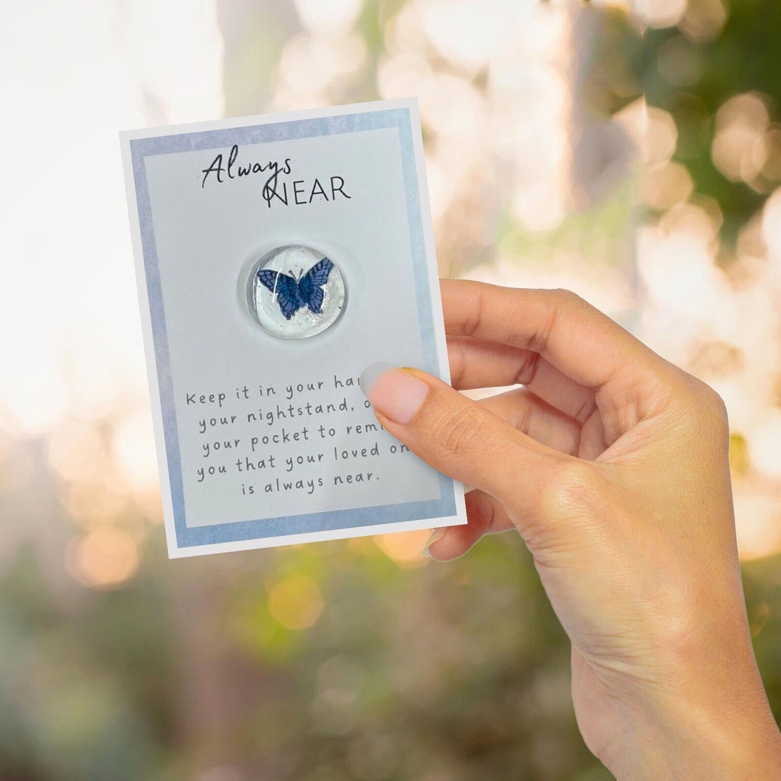 💖Sympathy Hummingbird Always Near Condolence Gift