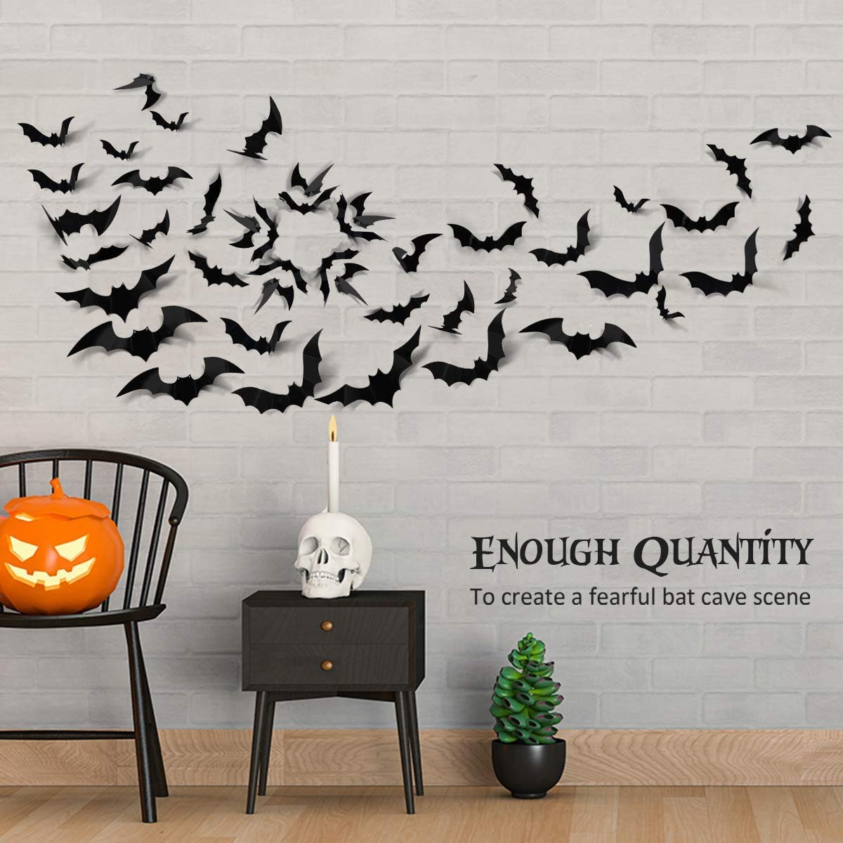 🔥Hot Sale 40% OFF🔥Halloween Bat Home Decorations（1 Set 12 Pcs）