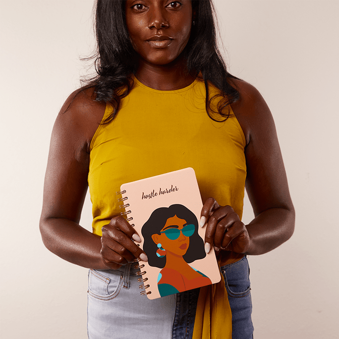 👩‍💼"Independent Woman" Hardcover Spiral Journal📔
