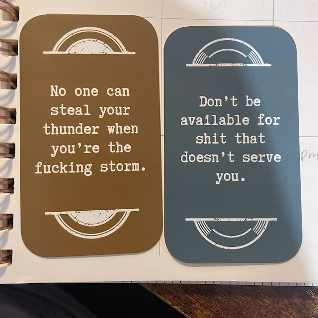 Mini Sweary Affirmation Cards for Badass Legends(18PCS)