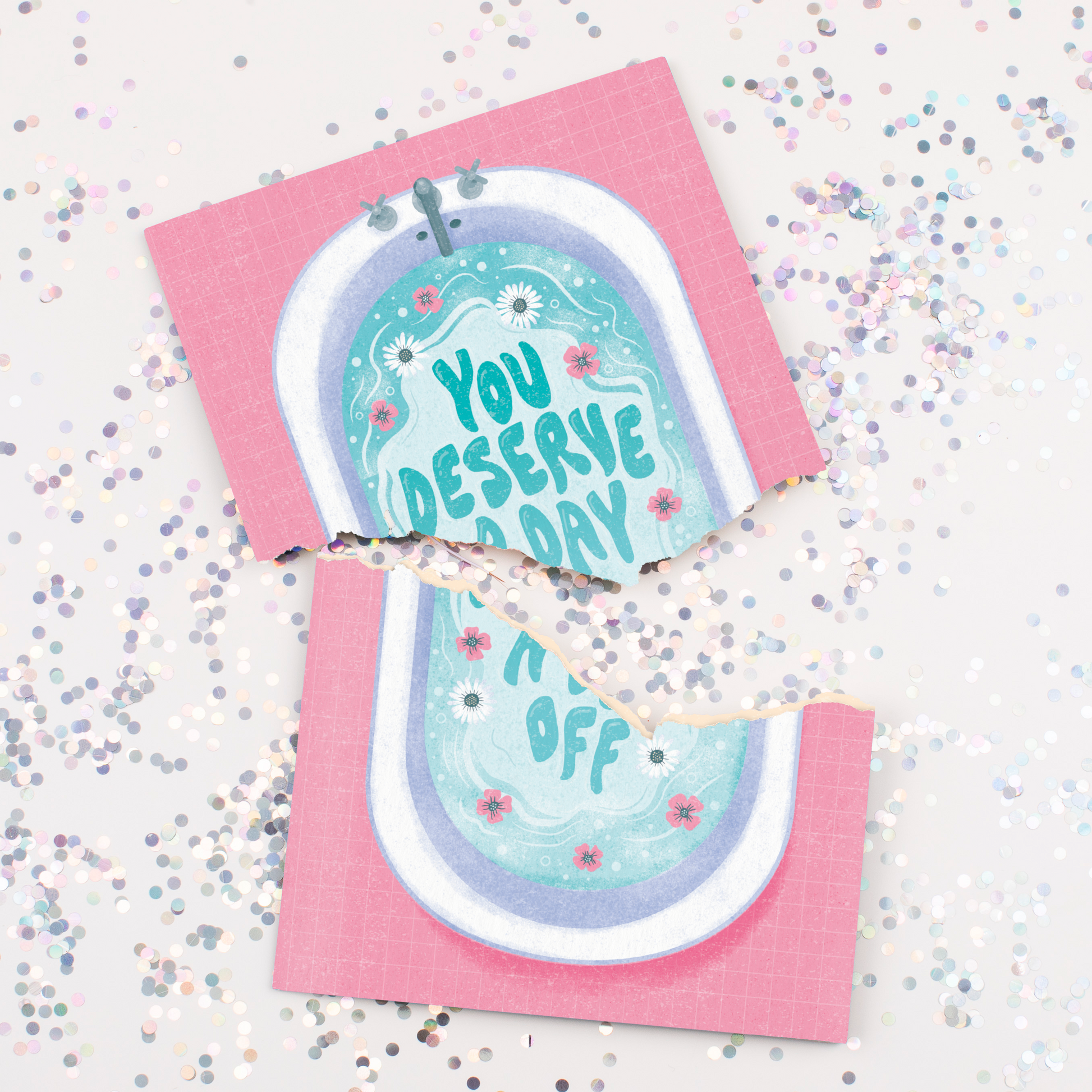 Endless Mom, Mommy, Mama Prank Mother's Day Card With Glitter