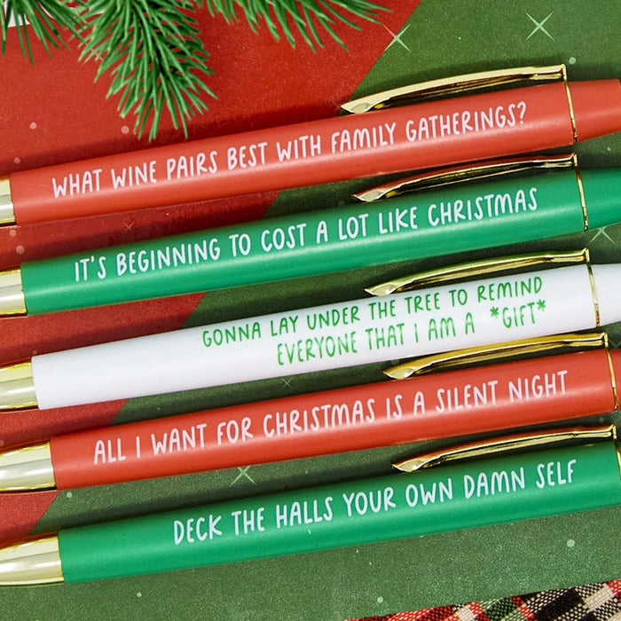 Oh Shit It's Christmas Pen Set