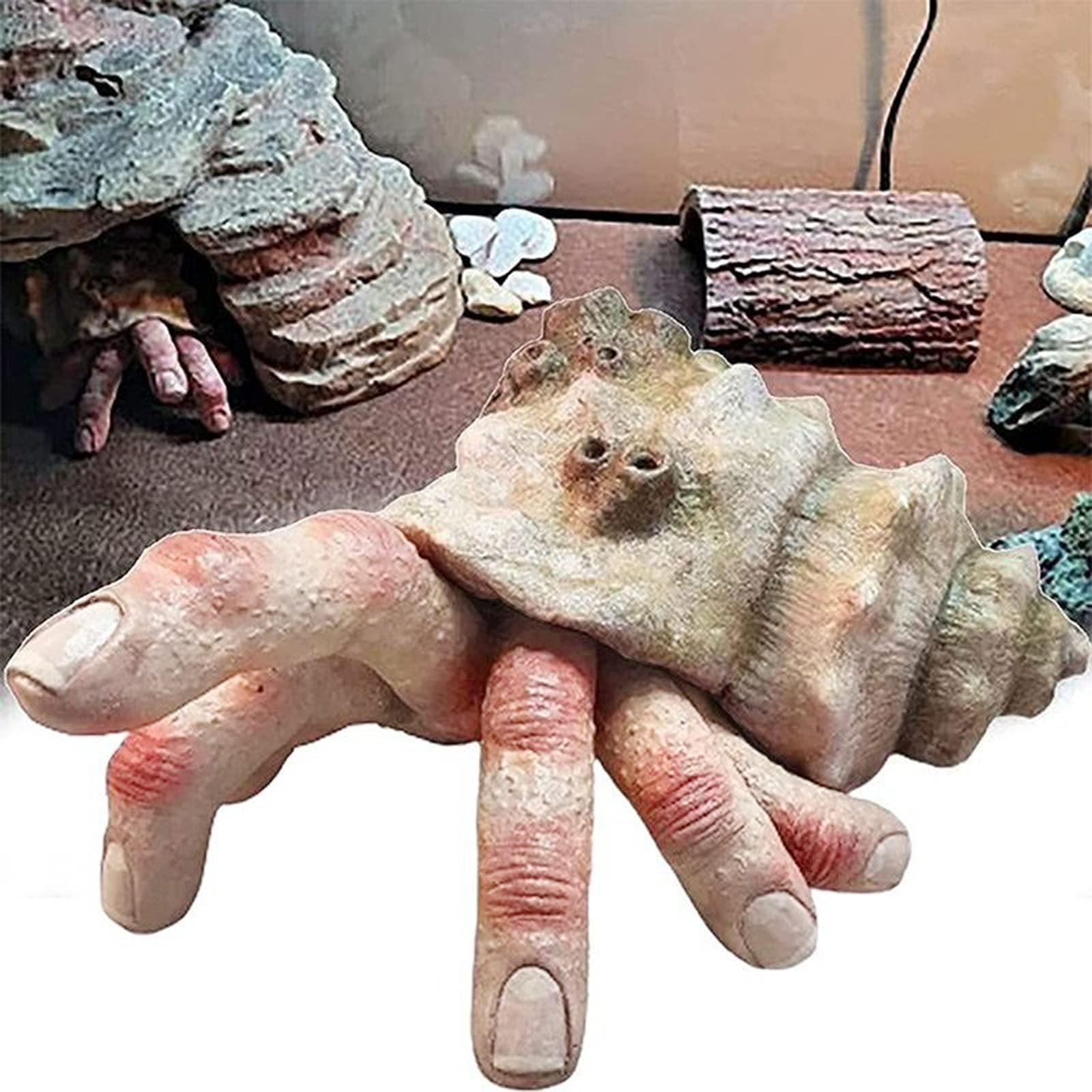 💀Unleash the Terror🖐️Finger Parasite Crab Resin Sculpture